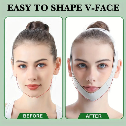 V-Line Face Shaper Bandage - Reusable Chin & Cheek Lift Strap for Youthful Skin Care